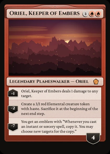Fan-made planeswalker style card